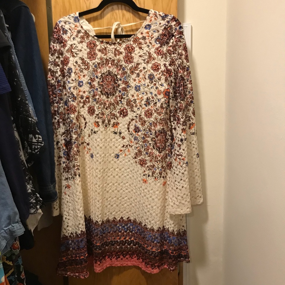 Cute long bell sleeve dress